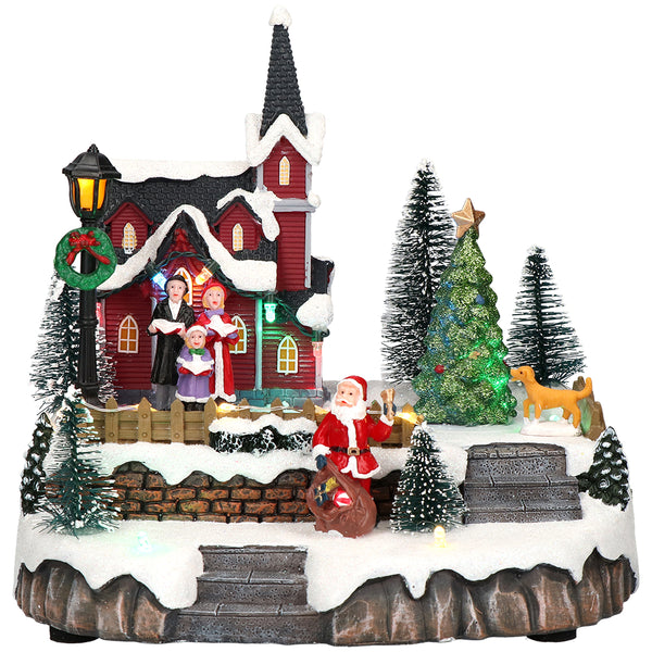 Village de Noël en bois avec arche et marché de Noël XXL (Neuf)