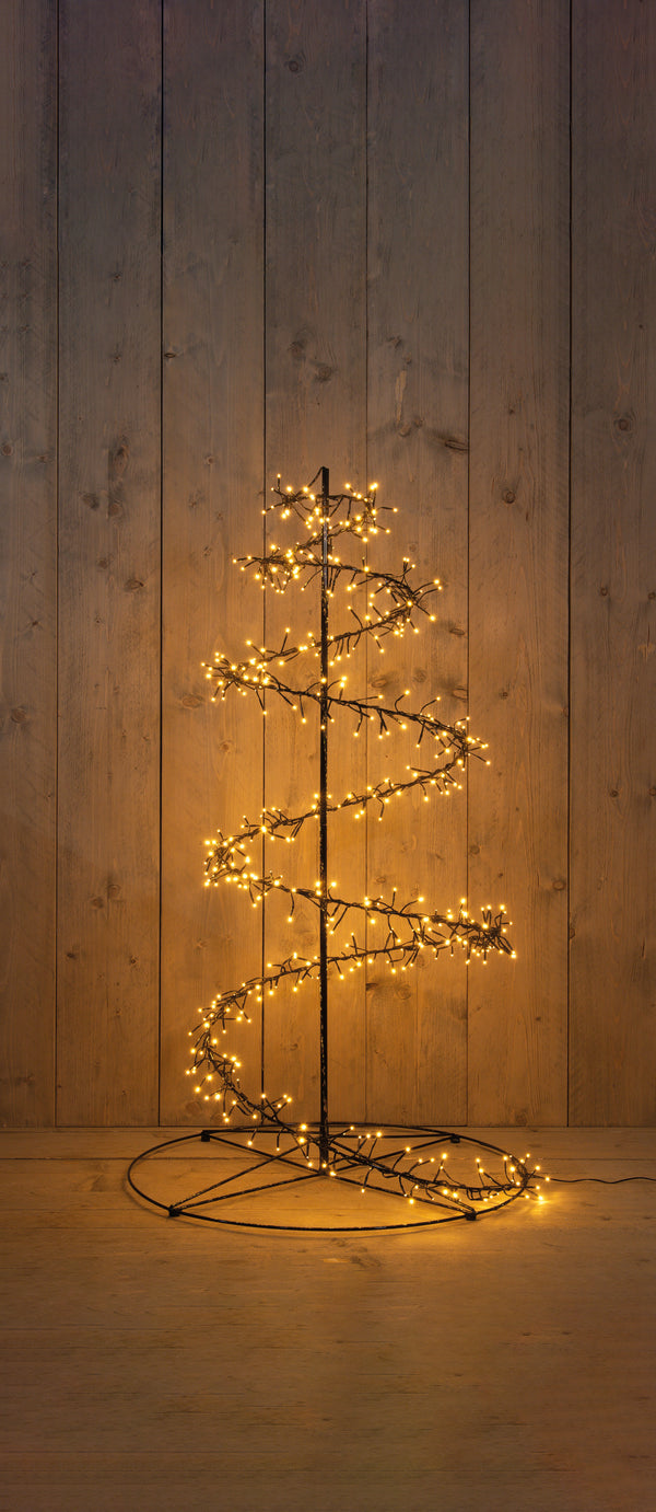 Verlichte Outdoor Kerstboom klassiek warm 120cm (Nieuw)