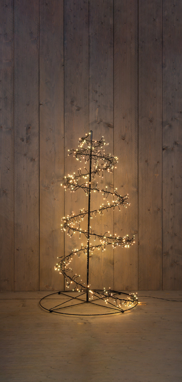 Verlichte Outdoor Kerstboom warm wit 120cm (Nieuw)