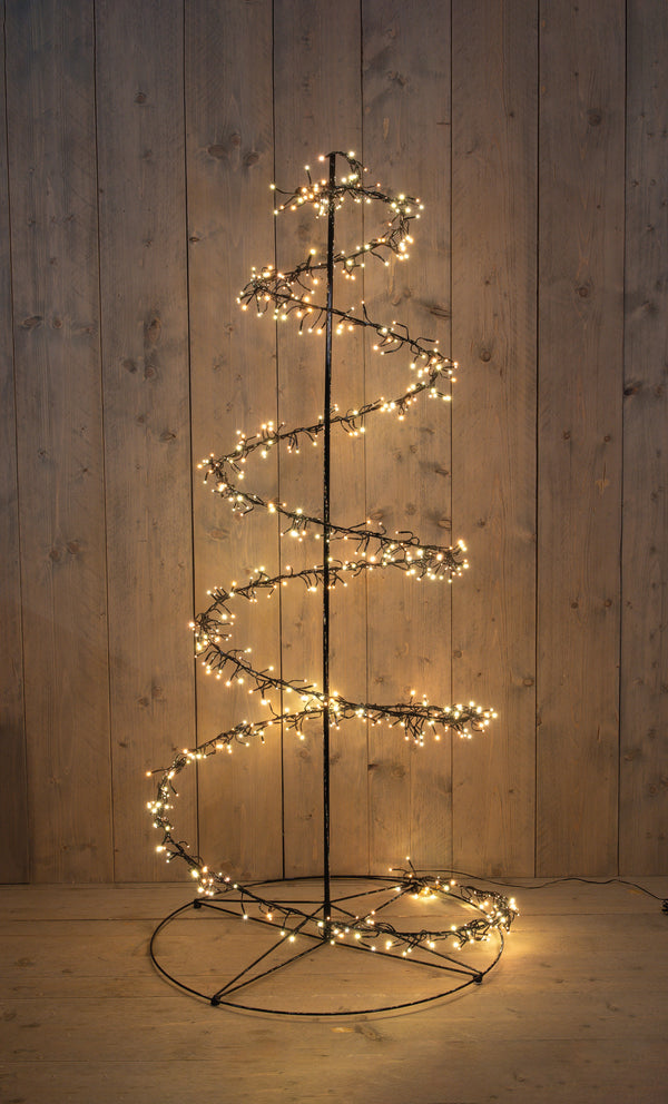 Verlichte Outdoor Kerstboom warm wit 160cm (Nieuw)