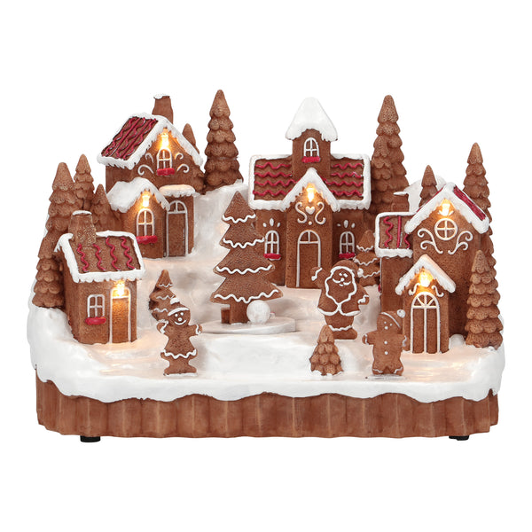 Village de Noël en bois avec arche et marché de Noël XXL (Neuf)