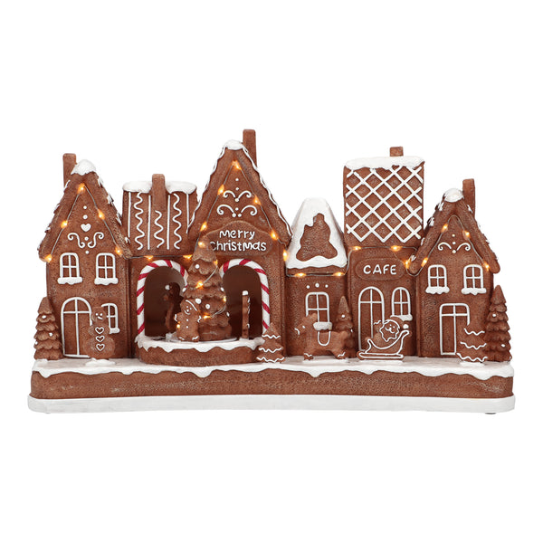 Village de Noël en bois avec arche et marché de Noël XXL (Neuf)