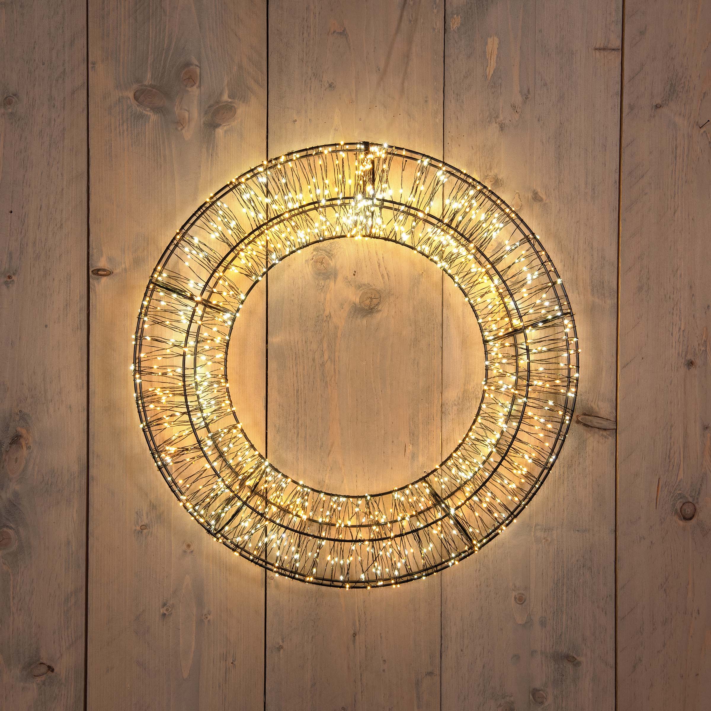 Verlichte kerstkrans 400 LED Warm wit - Kerstkransen en kersttakken