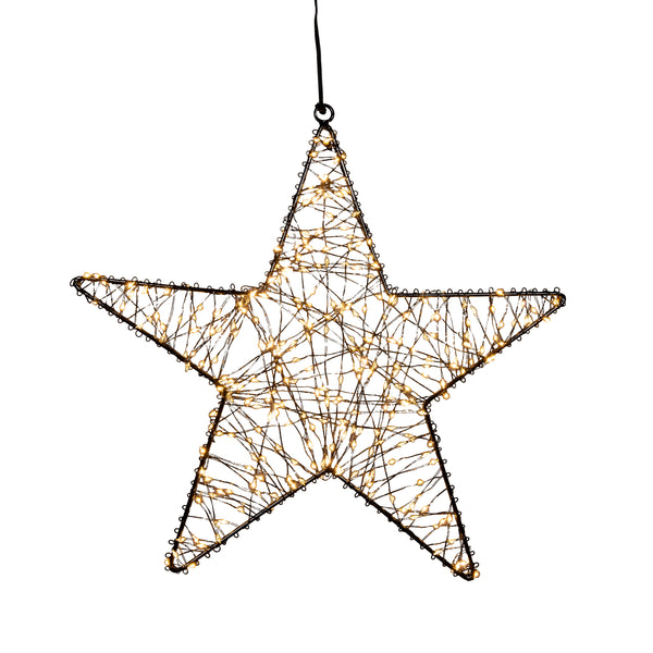 Outdoor Verlichte ster klassiek warm medium (Nieuw)