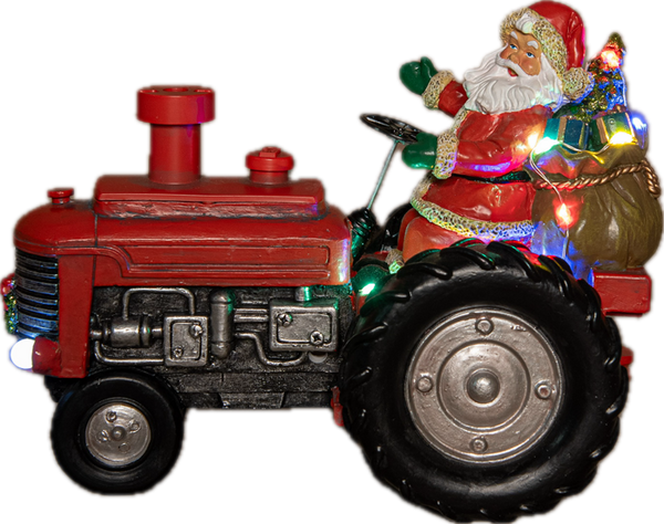 Kerstman Tractor met stoom functie (Nieuw)