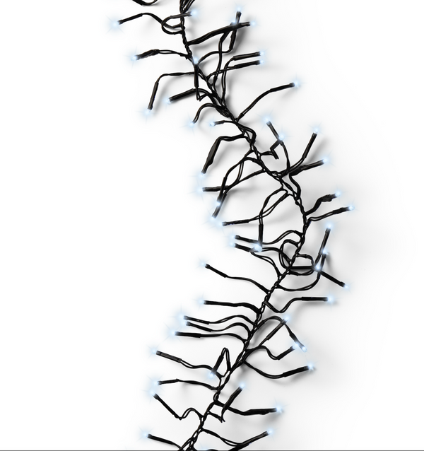 Kerstverlichting cluster koud wit 19 meter (Nieuw)