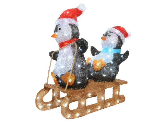 Santa Car avec de l'eau de remplissage de neige