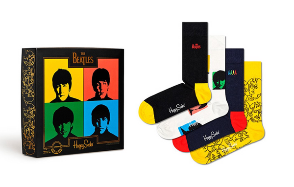 Happy Socks The Beatles Gift Box (4-pack) the Beatles - Unisexe - Taille 36-40 (Neuf)