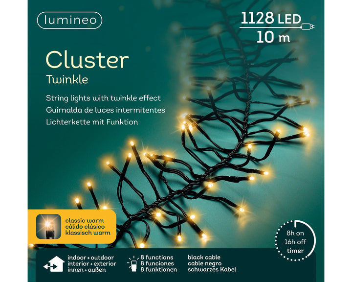 Kerstdecoratie De Smedt Kerstverlichting cluster klassiek warm 10 meter (Nieuw)
