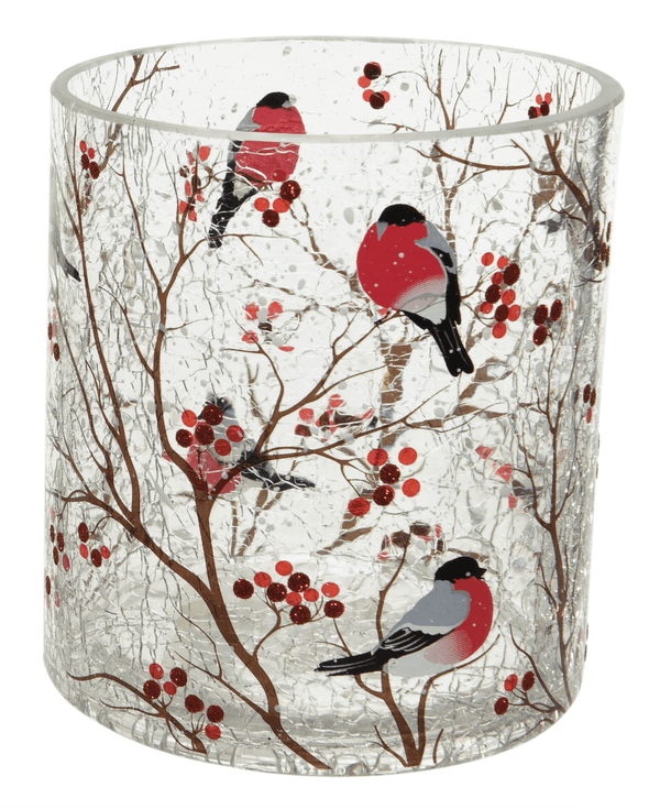 Kerstdecoratie De Smedt Theelichthouder met vogels groot (Nieuw)