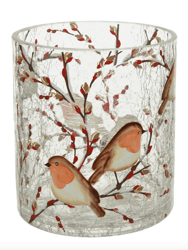 Kerstdecoratie De Smedt Theelichthouder met vogels (Nieuw)