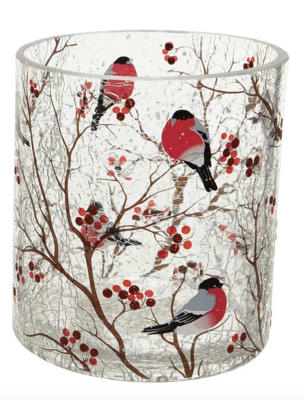 Kerstdecoratie De Smedt Theelichthouder met vogels (Nieuw)