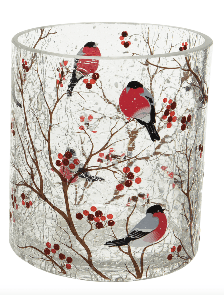 Kerstdecoratie De Smedt Theelichthouder met vogels (Nieuw)