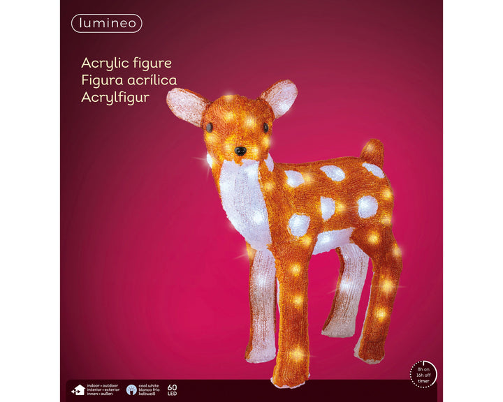 Kerstdecoratie De Smedt Verlichte Hinde outdoor (Nieuw)