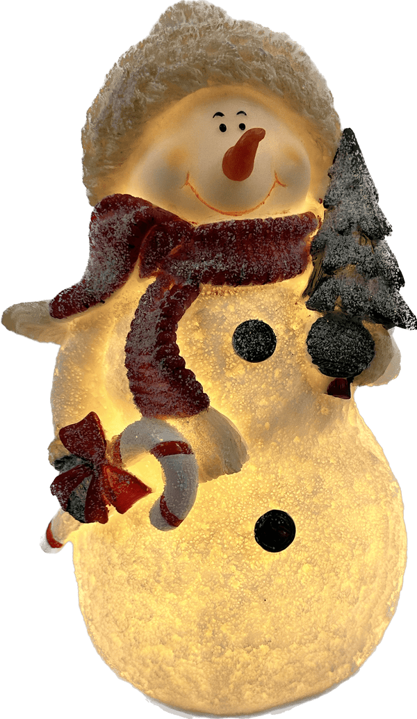 Kerstdecoratie De Smedt Verlichte Sneeuwman klein
