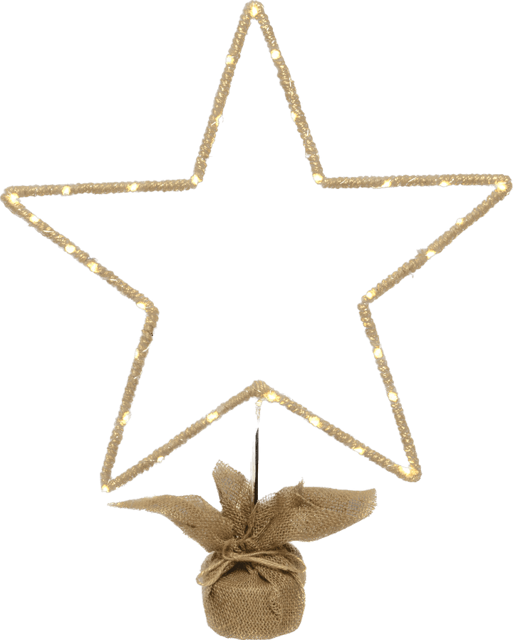 Kerstdecoratie De Smedt Verlichte Staander met ster (Nieuw)