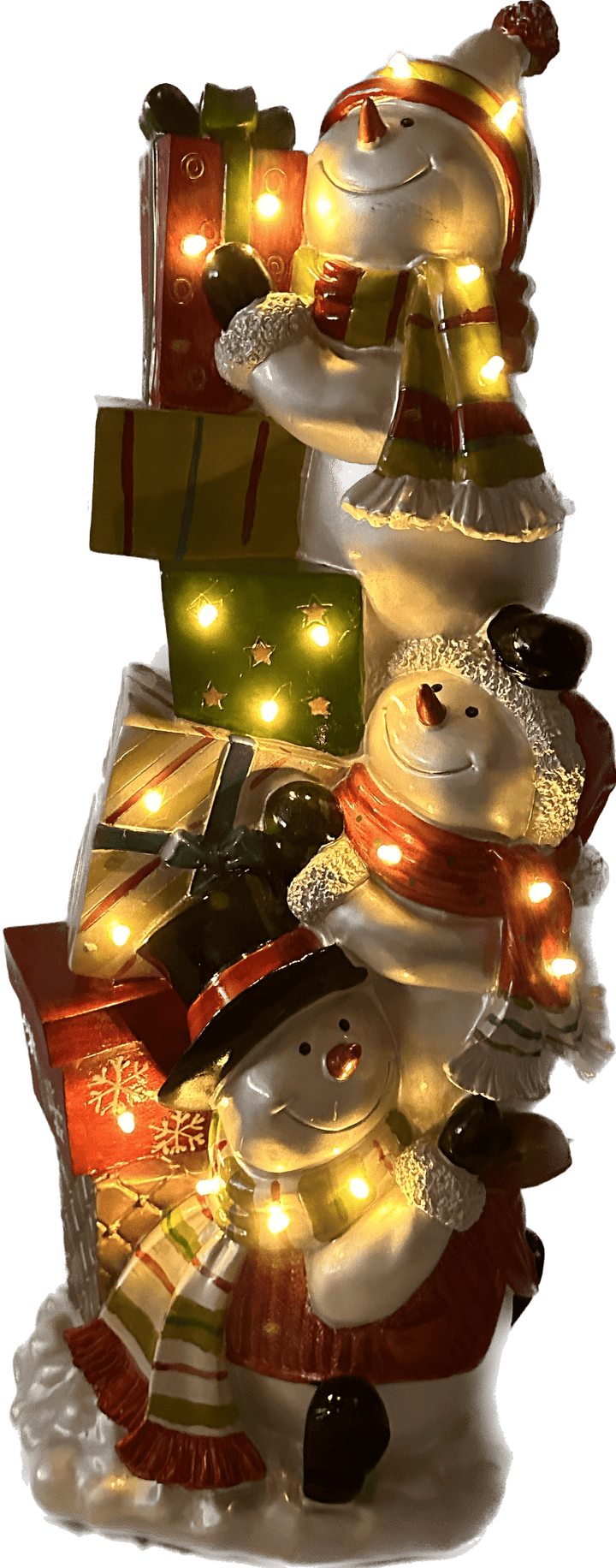 Kerstdecoratie De Smedt Verlichte Toren met Sneeuwman