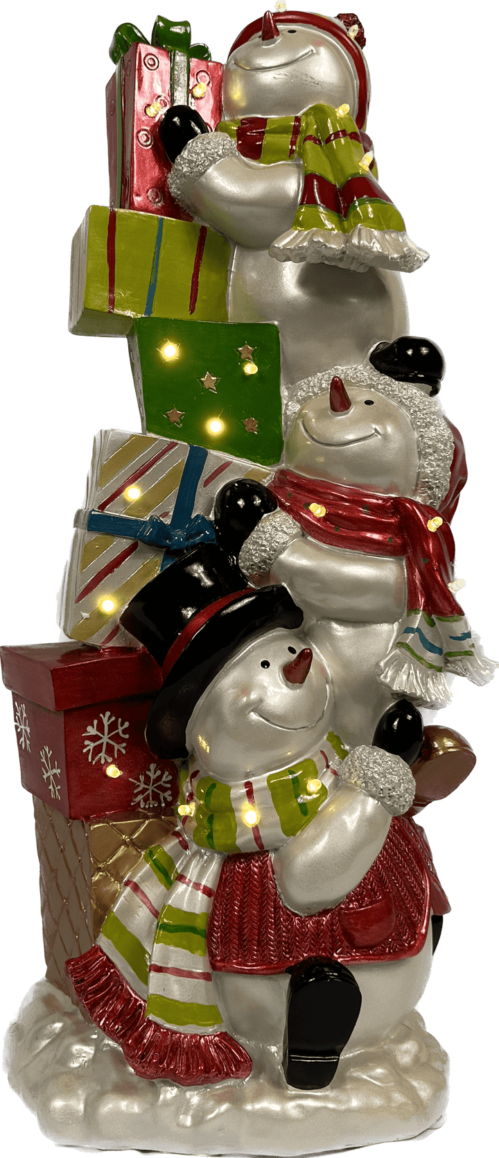 Kerstdecoratie De Smedt Verlichte Toren met Sneeuwman